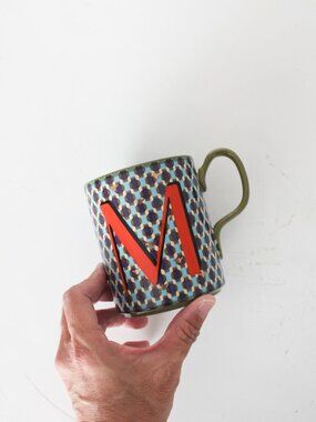 Anthropologie Parker Monogram Mug - M